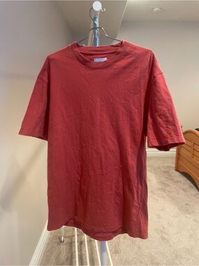 (Nordstrom) Topman Men's Short Sleeve Crewneck Tee in Rust